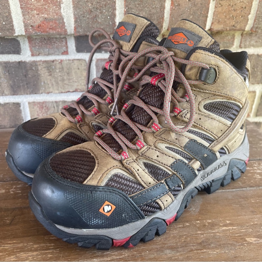 Merrell Women’s Moab 2 Mid, Waterproof Hiking Boots, Size 6, Steel‎ Toe sb3 - Picture 12 of 15